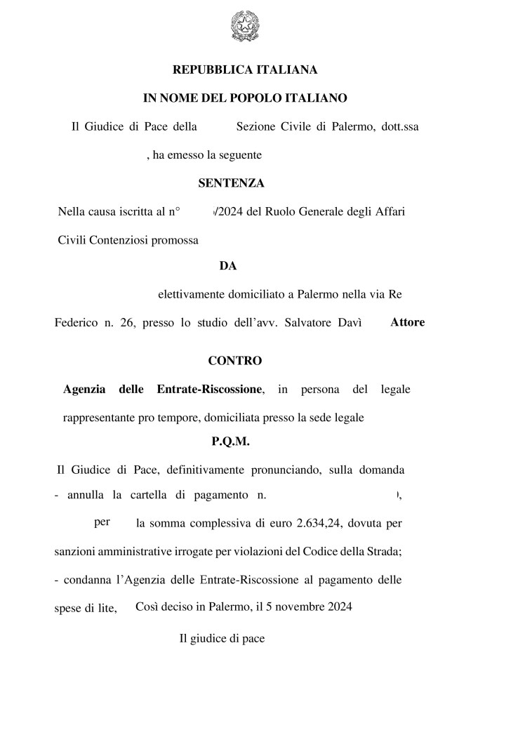 “Il destinatario di una cartella esattoriale ha sempre l’interesse giuridico alla sua rimozione”